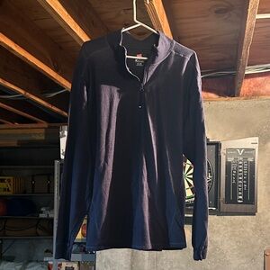 Hanes Men's Navy Long Sleeve Shirt